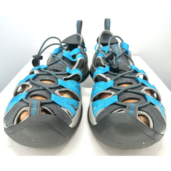 Keen Whisper Sport Sandals Hiking Waterproof Shoes Aqua Teal Blue Womens Size 10 - Picture 2 of 13